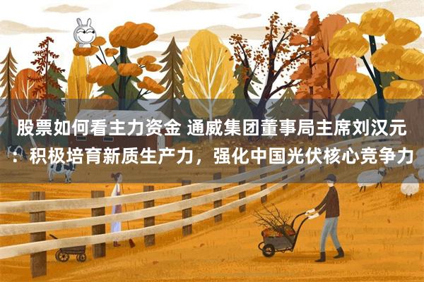 股票如何看主力资金 通威集团董事局主席刘汉元：积极培育新质生产力，强化中国光伏核心竞争力