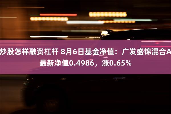 炒股怎样融资杠杆 8月6日基金净值：广发盛锦混合A最新净值0.4986，涨0.65%