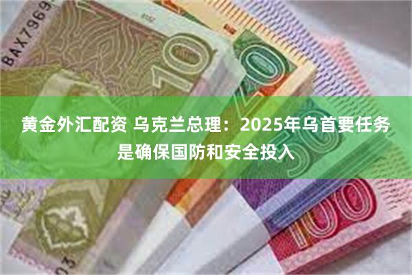 黄金外汇配资 乌克兰总理：2025年乌首要任务是确保国防和安全投入